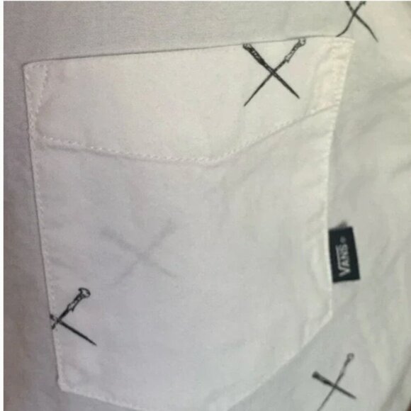 Boy's Harry Potter x VANS Size Medium Houser Button Down Shirt Short Sleeve - Picture 5 of 8